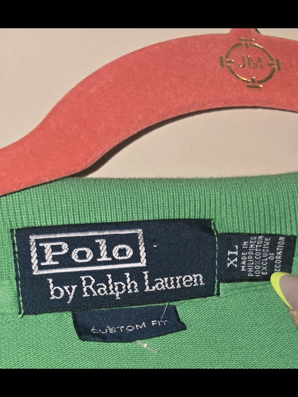 Polo by Ralph Lauren Green & Yellow Striped Men's Polo Shirt